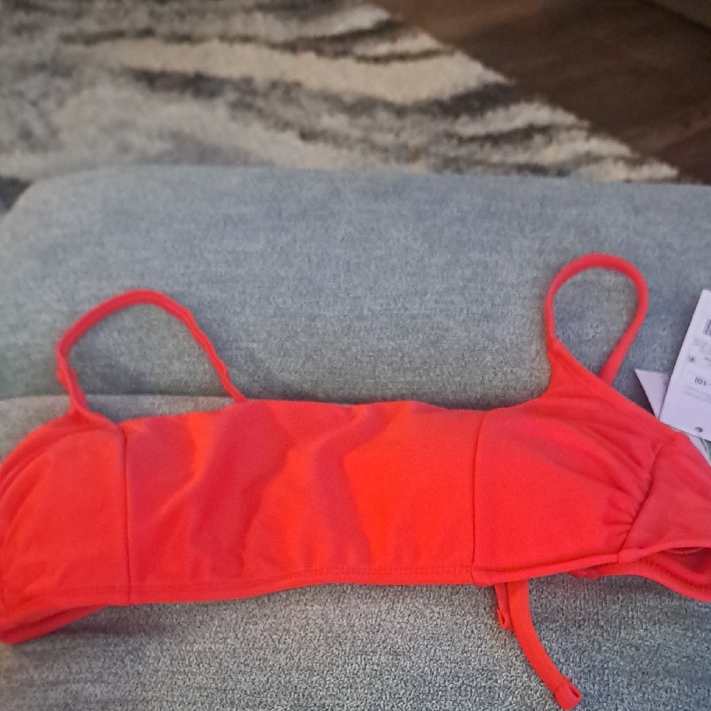 Vibrant Red Bikini Top